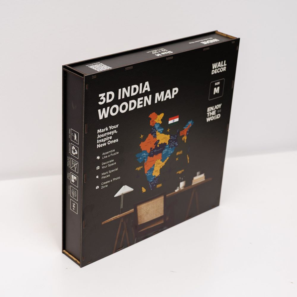 Objets personnalisables - Carte du pays personnalisée - ENJOY THE WOOD