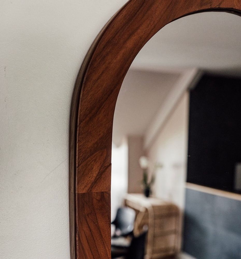 Mirrors - BANUA - Solid Teak Wall Mirror - YOALA