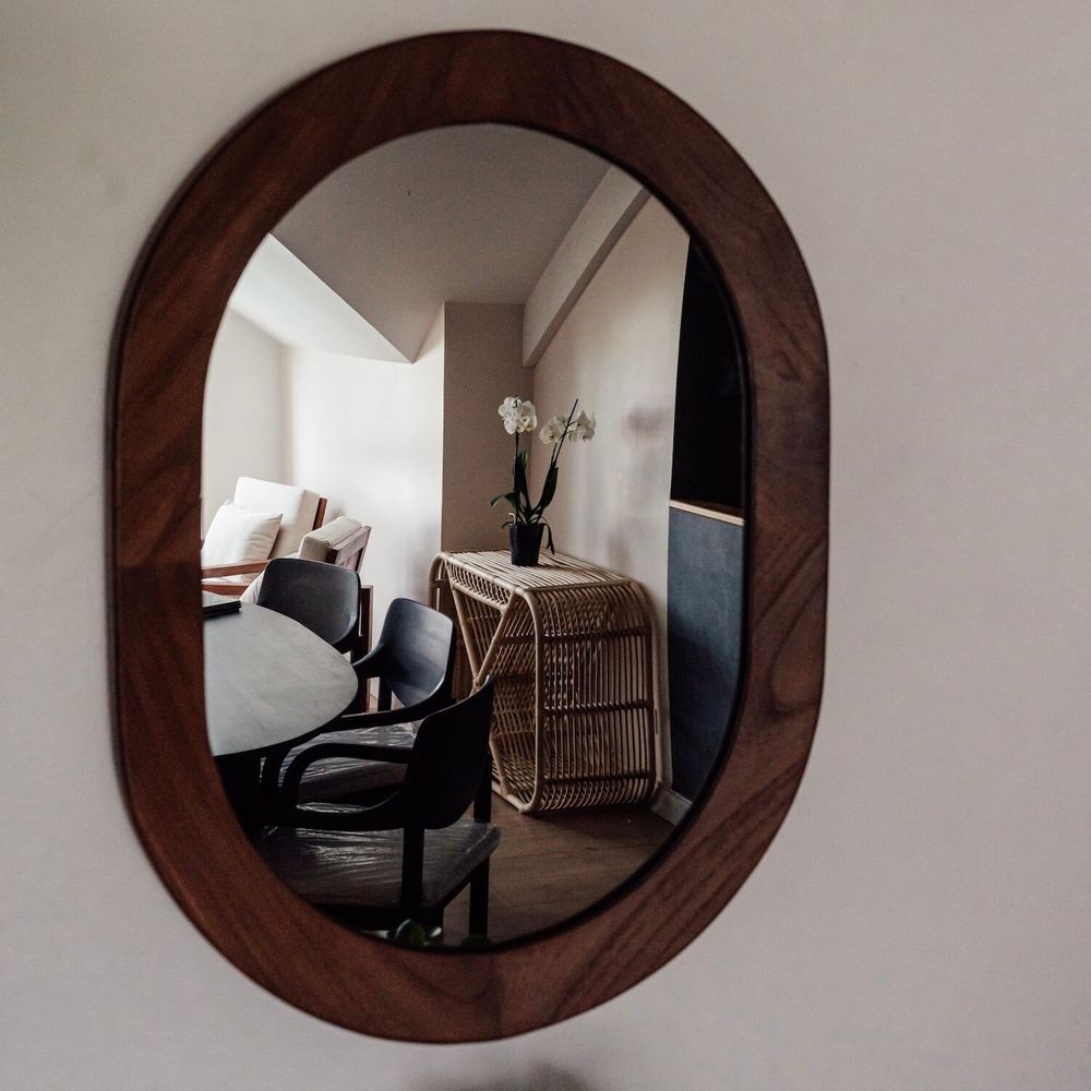 Mirrors - BANUA - Solid Teak Wall Mirror - YOALA