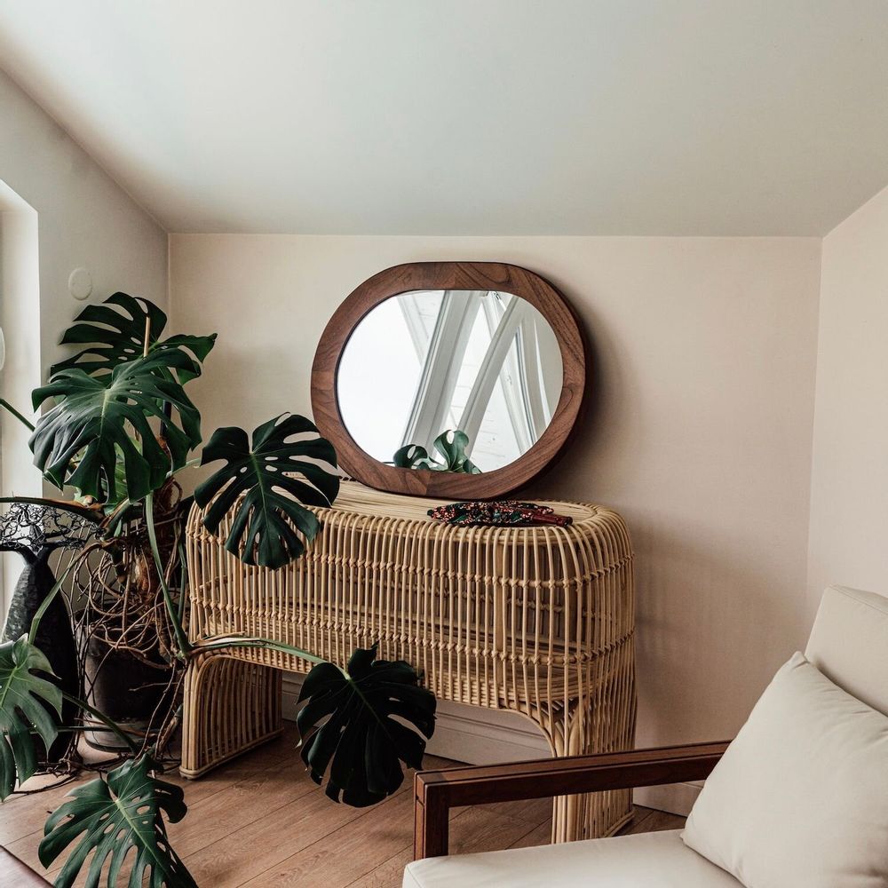 Mirrors - BANUA - Solid Teak Wall Mirror - YOALA