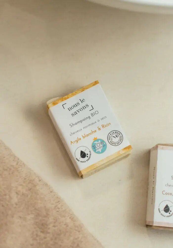 Beauty products - Organic shampoo for dry hair - White Clay & Castor - NOUS LE SAVONS