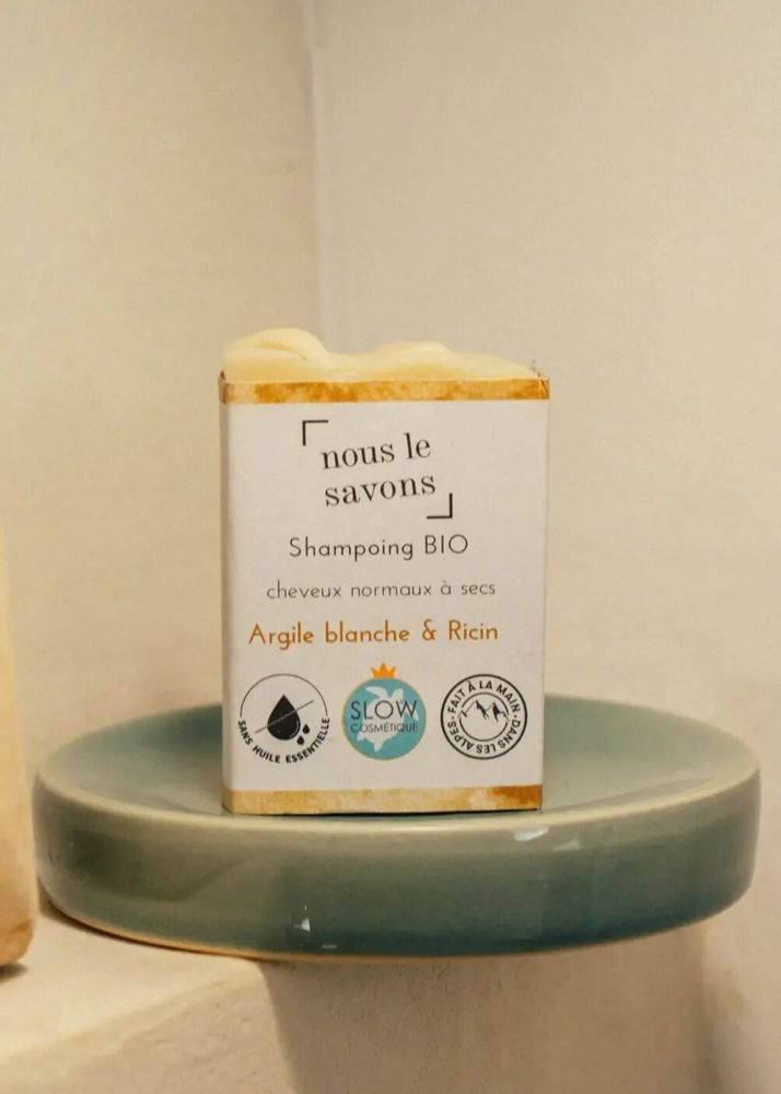 Beauty products - Organic shampoo for dry hair - White Clay & Castor - NOUS LE SAVONS