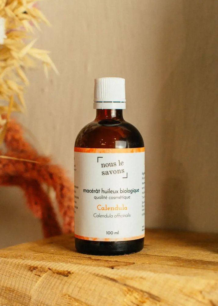 Cosmétiques - Macérat huileux de Calendula Bio - NOUS LE SAVONS