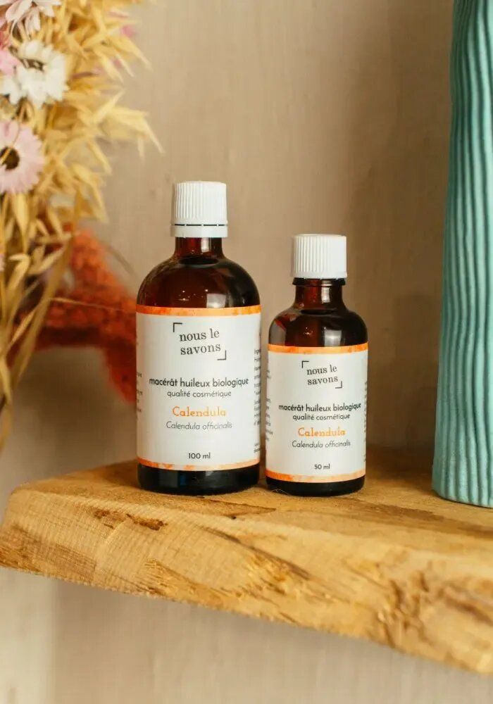 Cosmétiques - Macérat huileux de Calendula Bio - NOUS LE SAVONS