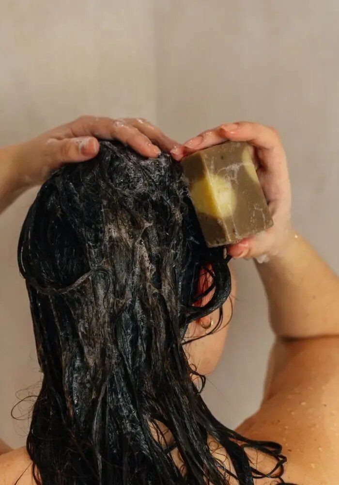 Cosmétiques - Shampoing bio Cheveux gras - Coco, Ricin & Ghassoul - NOUS LE SAVONS