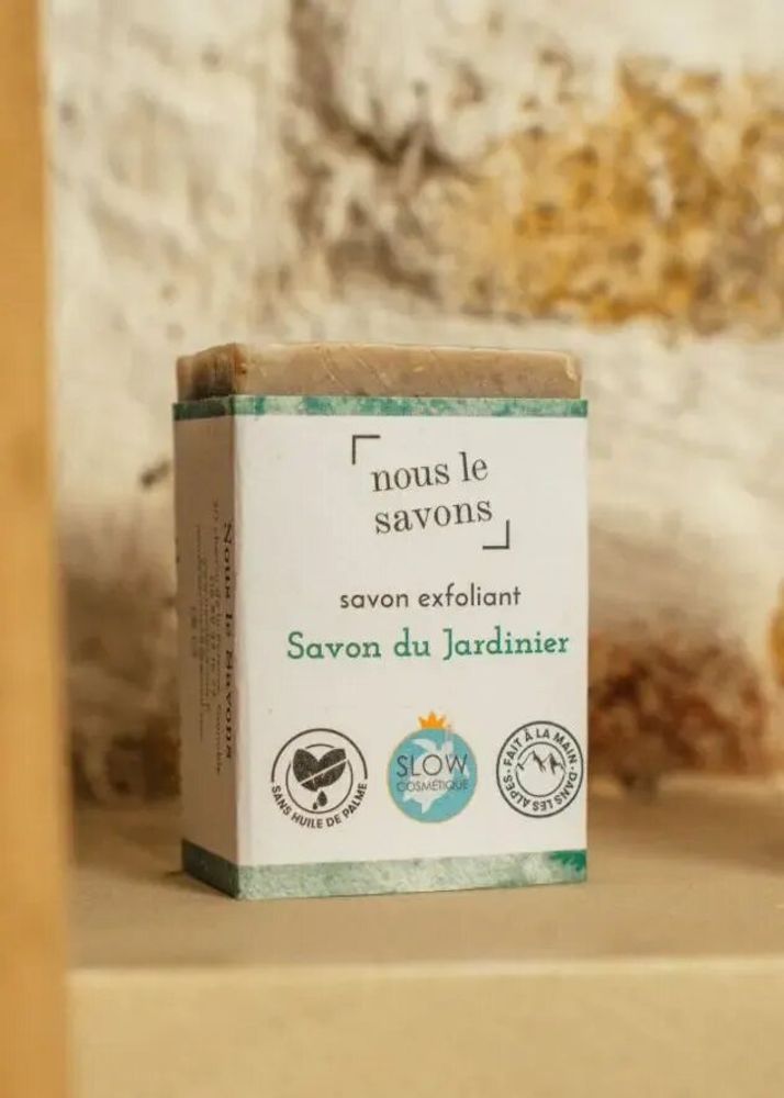 Beauty products - Exfoliating organic soap - The Gardener - NOUS LE SAVONS