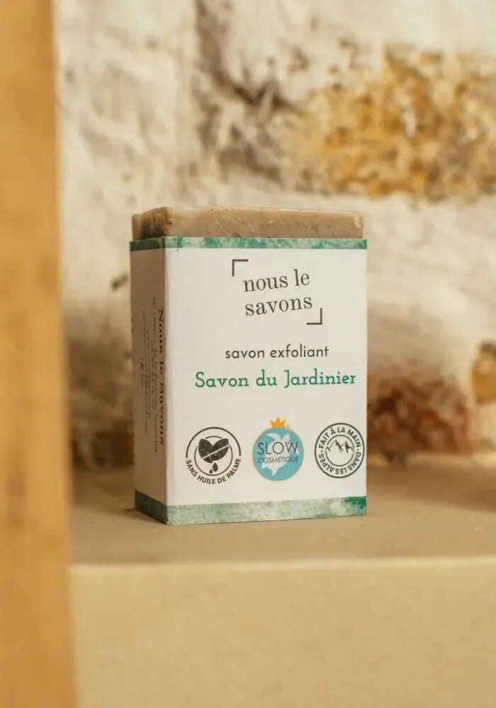 Beauty products - Exfoliating organic soap - The Gardener - NOUS LE SAVONS