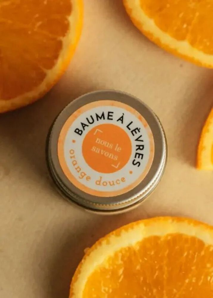 Cosmétiques - Baume à lèvres bio - orange douce - NOUS LE SAVONS