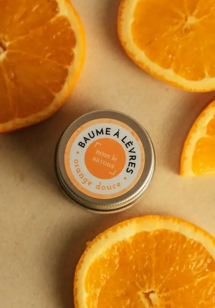 Cosmétiques - Baume à lèvres bio - orange douce - NOUS LE SAVONS