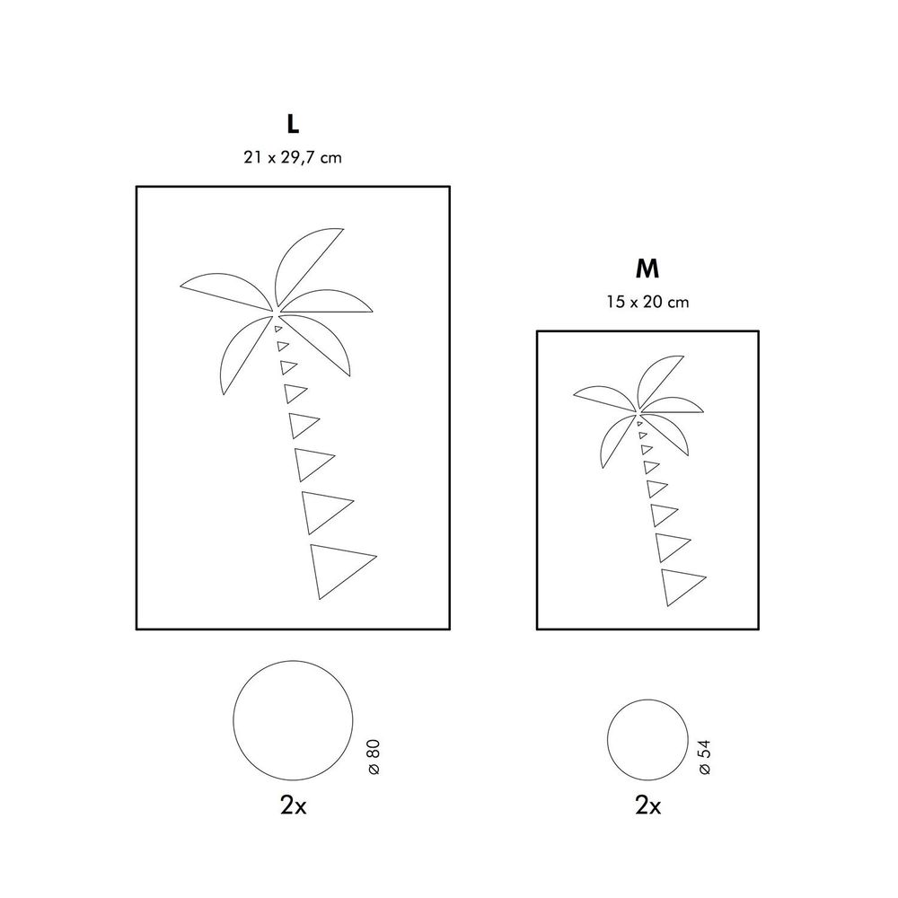 Other wall decoration - PALMIER OISO® participatory chalkboard - OISO