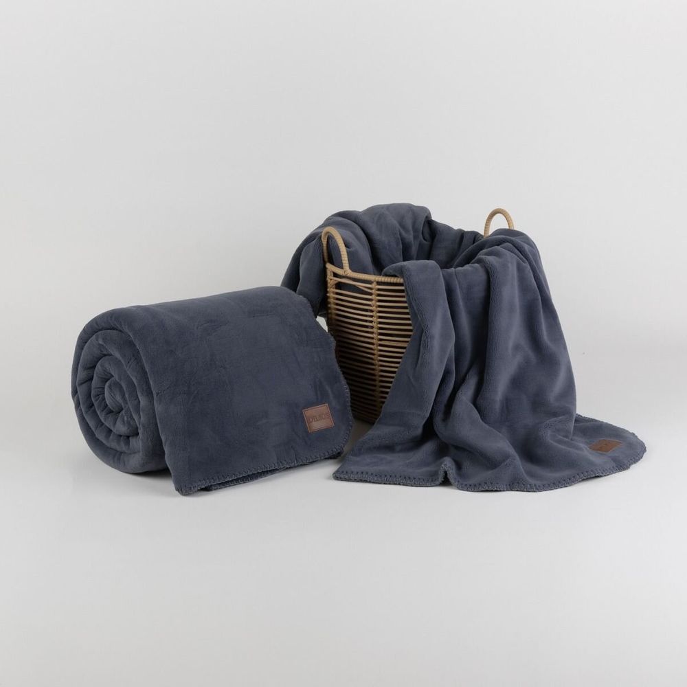 Throw blankets - Blanket DANTE, 200x220cm, Blue - DILIOS