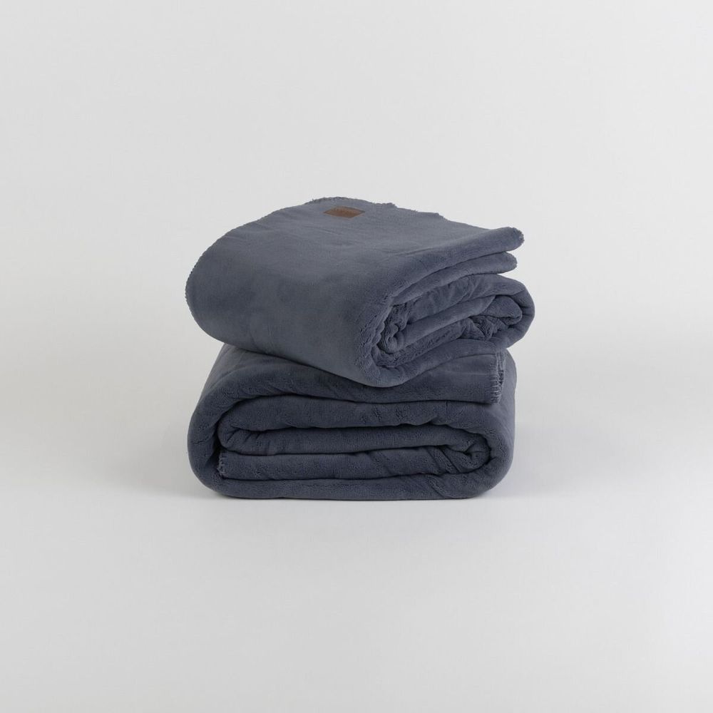 Throw blankets - Blanket DANTE, 200x220cm, Blue - DILIOS