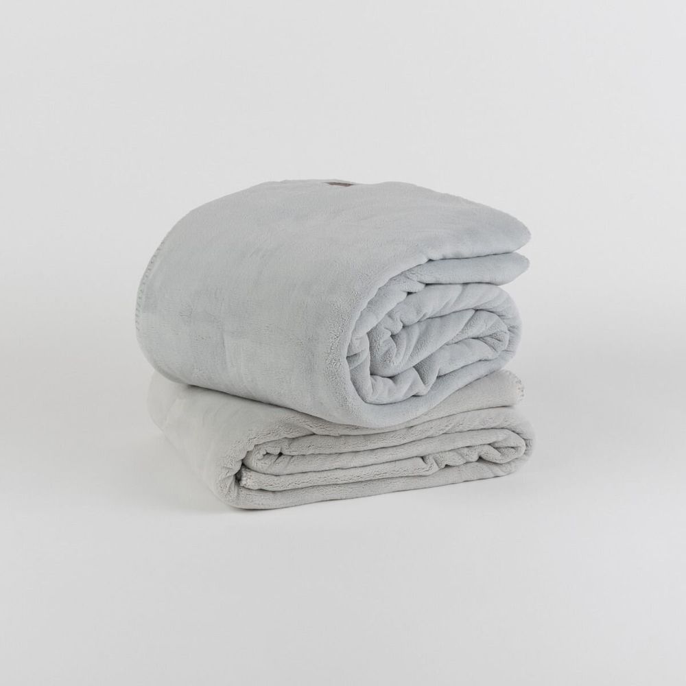 Plaids - Couverture DANTE, 200x220cm, gris - DILIOS