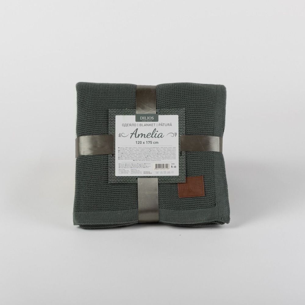 Throw blankets - Blanket AMELIA, 120x175cm, Green - DILIOS