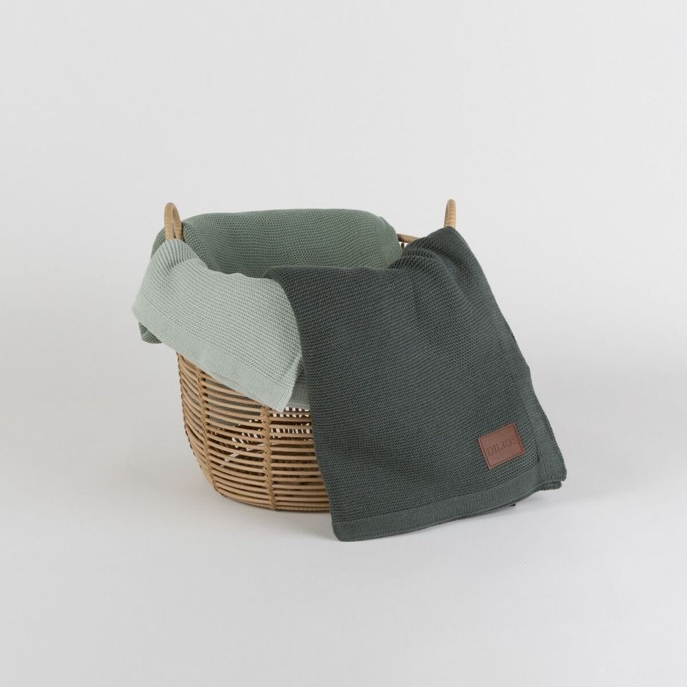 Throw blankets - Blanket AMELIA, 120x175cm, Green - DILIOS