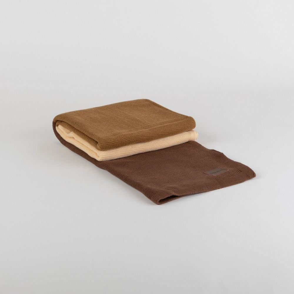 Throw blankets - Blanket AMELIA, 120x175cm, Brown - DILIOS