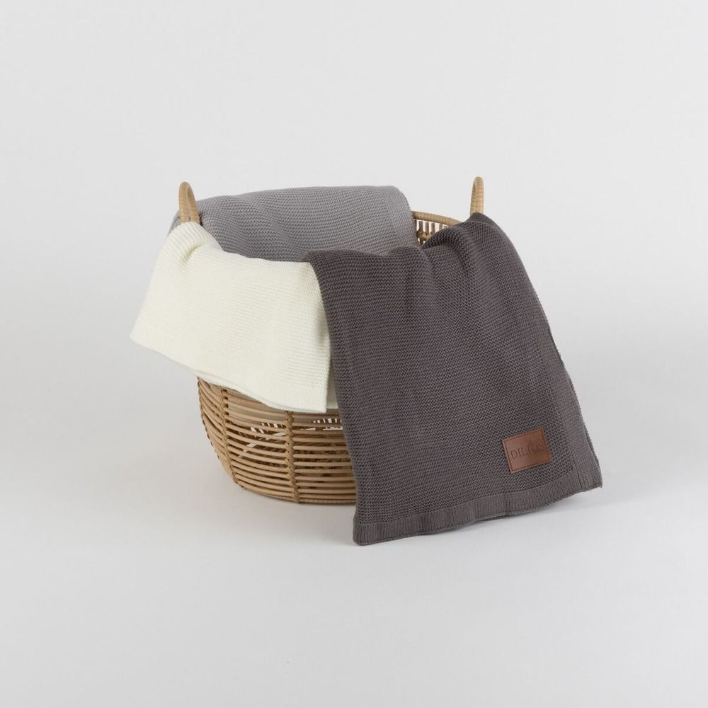 Plaids - Couverture AMELIA, 120x175cm, gris - DILIOS