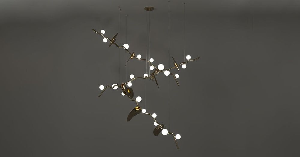 Suspensions - Lampe à suspension Almond fabriquée à la main par Creativemary - CREATIVEMARY
