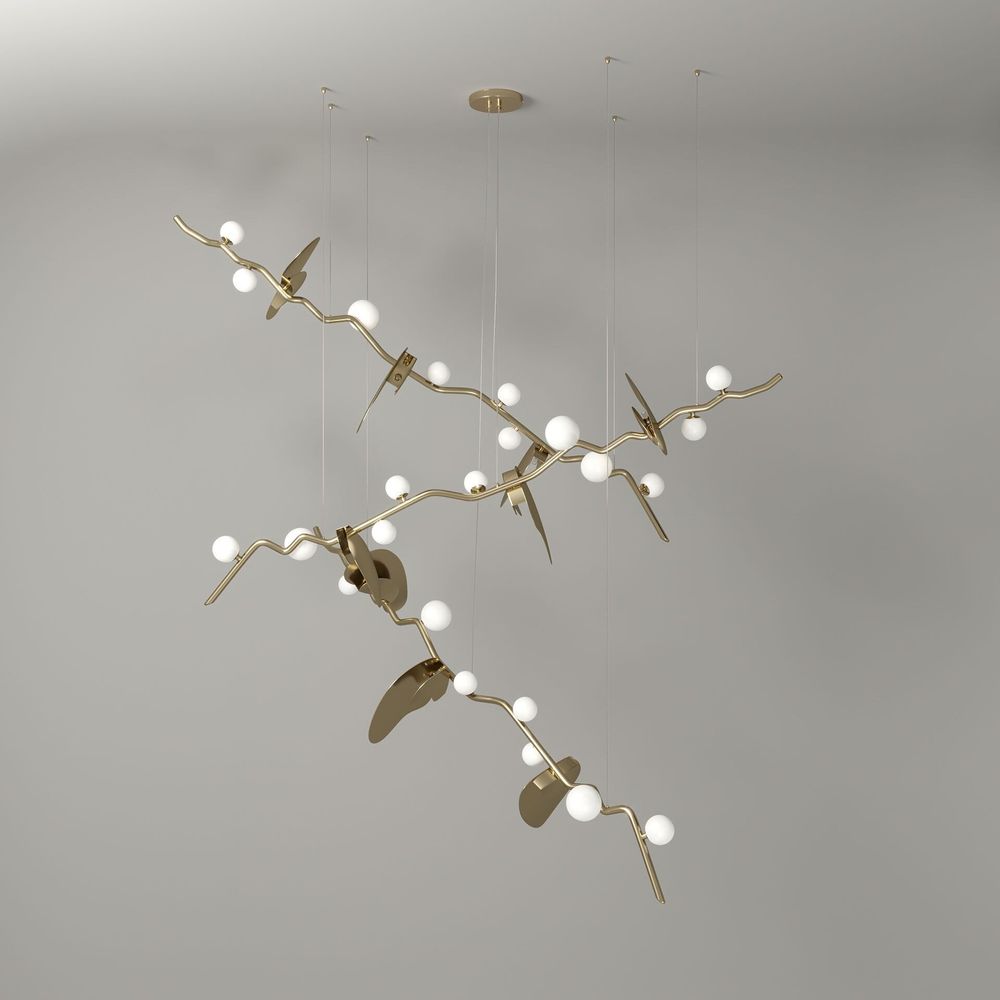 Suspensions - Lampe à suspension Almond fabriquée à la main par Creativemary - CREATIVEMARY