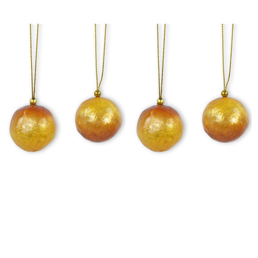 Other Christmas decorations - X-mas balls with overlapping colours set of 4 - KINTA