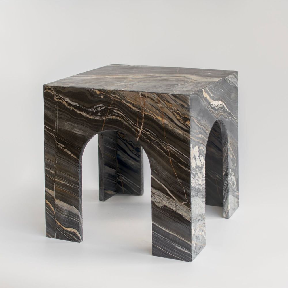 Tables basses - PICASSO MARBLE ARCH SIDE TABLE - KIWANO CONCEPT