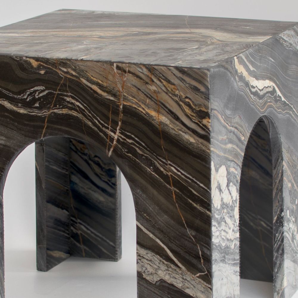 Tables basses - PICASSO MARBLE ARCH SIDE TABLE - KIWANO CONCEPT