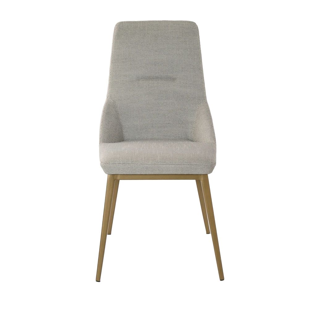 Chaises - Chaise en tissu gris clair - ANGEL CERDÁ