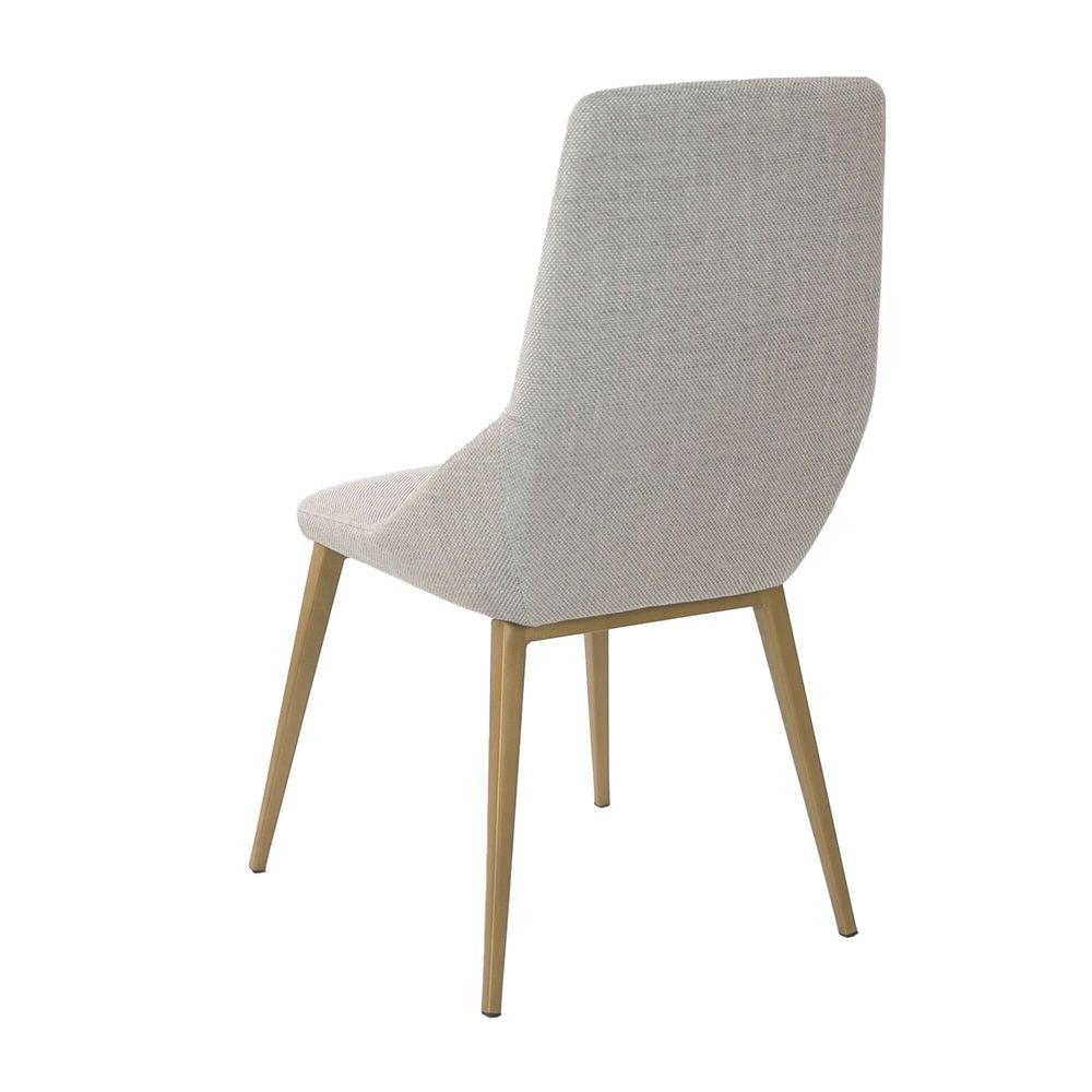 Chaises - Chaise en tissu gris clair - ANGEL CERDÁ