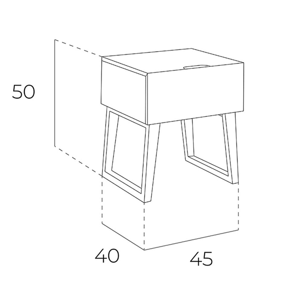 Night tables - Walnut nightstand - ANGEL CERDÁ