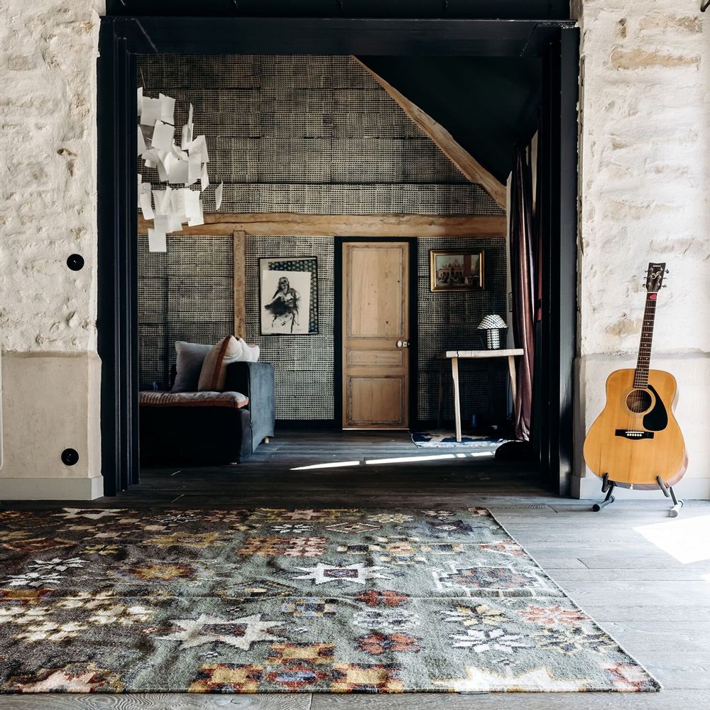 Tapis contemporains - Tapis Danube - LE MONDE SAUVAGE BEATRICE LAVAL