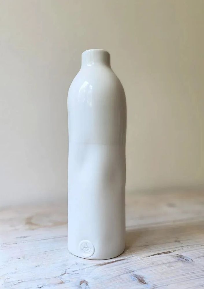 Vases - LIMOGES WHITE PORCELAIN BOTTLE - MAISON GALA