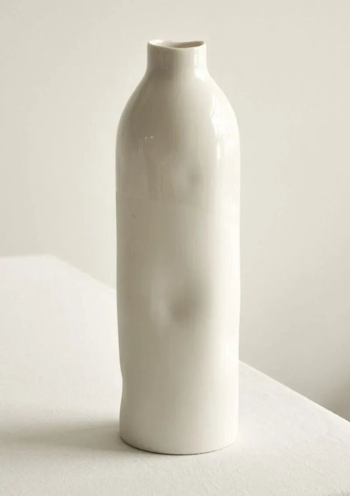 Vases - LIMOGES WHITE PORCELAIN BOTTLE - MAISON GALA