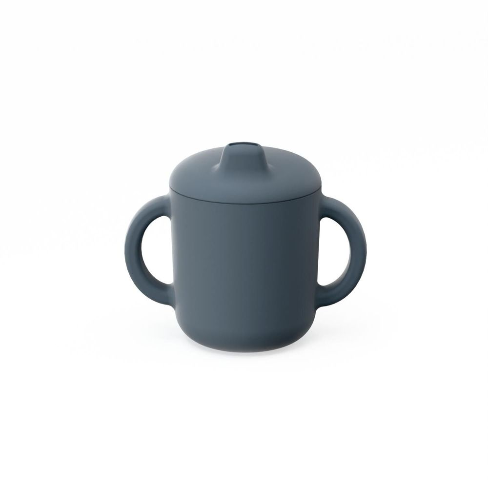 Children's mealtime - Silicone Sippy Cup with handles - Storm - EKOBO