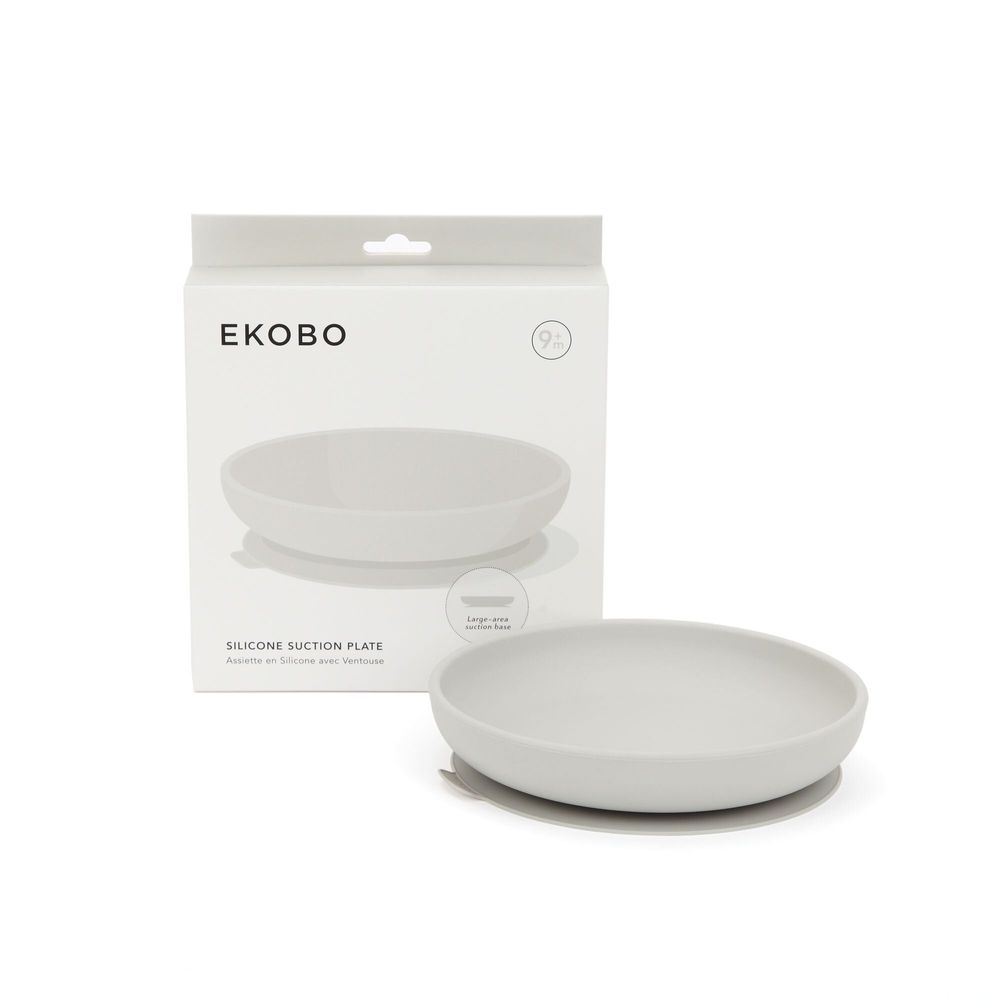 Children's mealtime - Silicone Suction Plate - Cloud - EKOBO