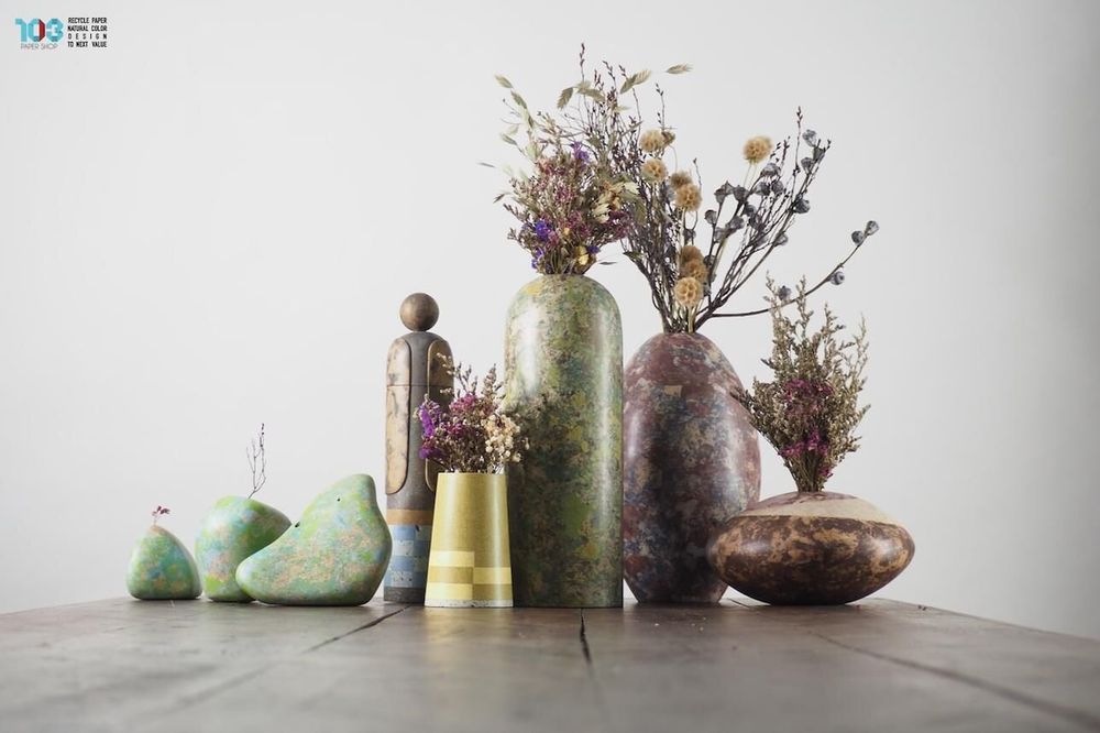 Decorative objects - OUR DESIGN RESTORES LIFE TO RECYCLE PAPER AND OTHER NATURAL MATERIALS. - 103PAPER SHOP