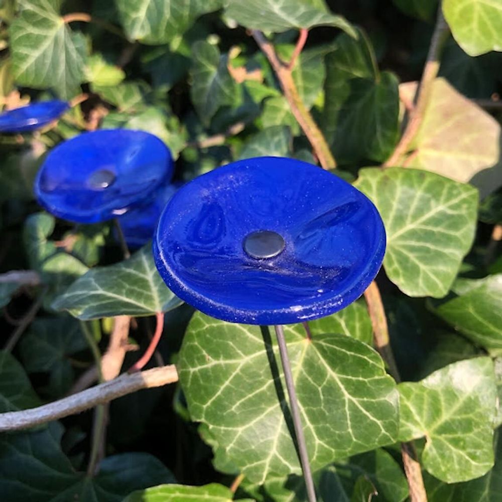 Accessoires de jardinage - Fleur de Verre Bleue Ciel - CARNEOL GLASS