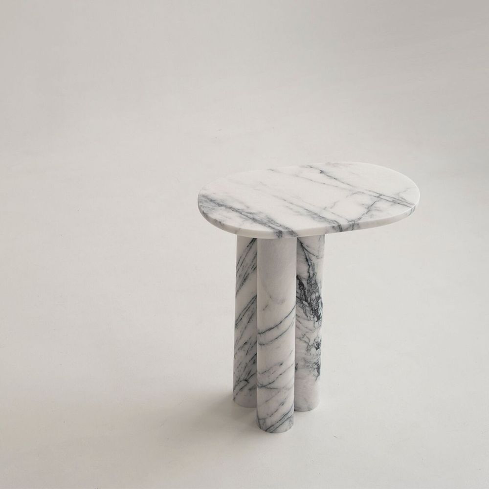 Coffee tables - Trio № III - LILAC MARBLE SIDE TABLE - KIWANO CONCEPT