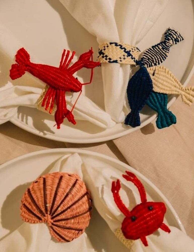 Table linen - Lobster Napkin Ring - CORO CORA