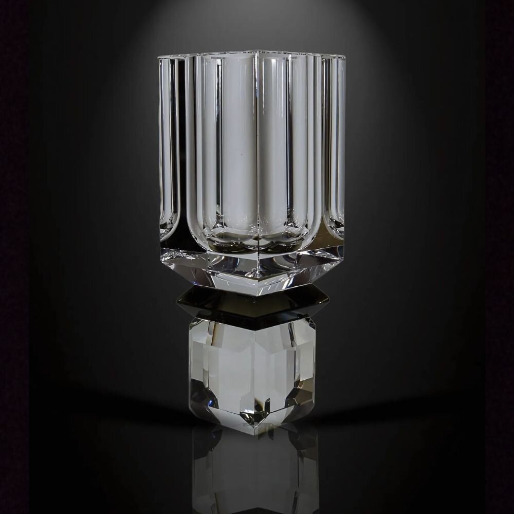 Crystal ware - Handmade Crystal Flower Vase Ambrosiá - ARCAICO