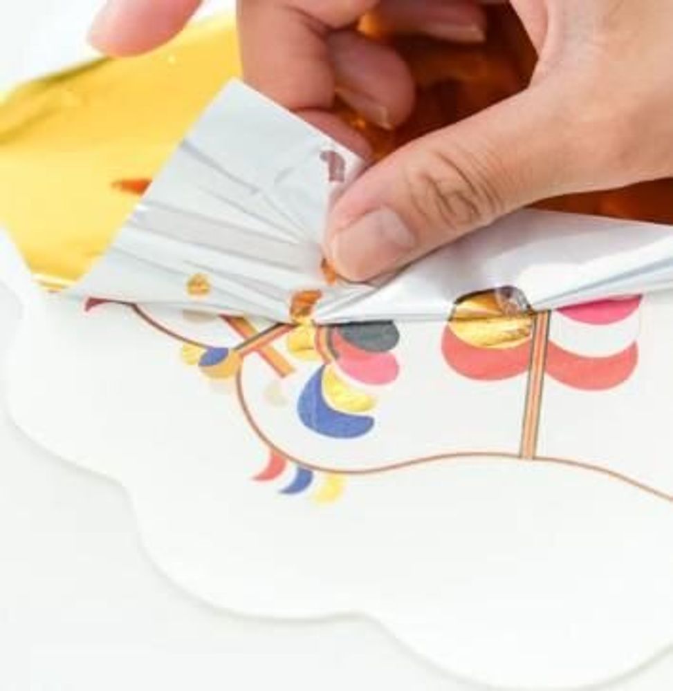 Loisirs créatifs pour enfant - [ARTSOOMBI] Museum in Hand "Buchae" Kit DIY Éventail à Feuille d’Or - KCDF