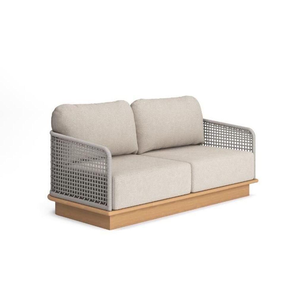 Lawn sofas   - Acri teak Sofa 2seat - JATI KEBON