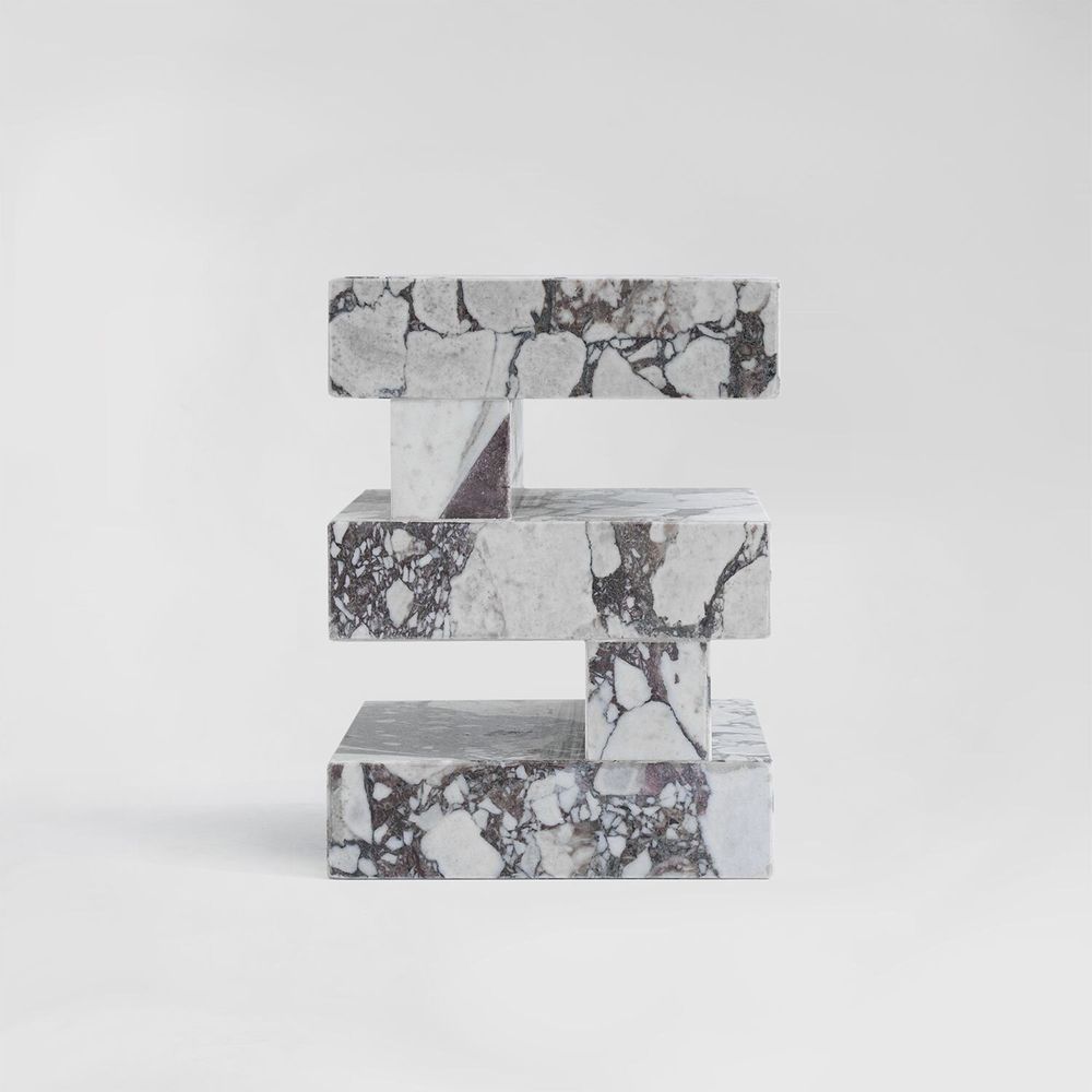 Coffee tables - 'S Y N C' CALACATTA SIDE TABLE - KIWANO CONCEPT