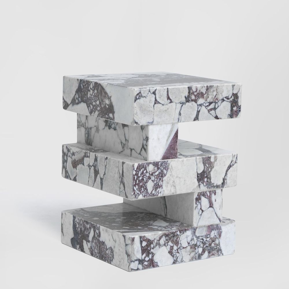 Coffee tables - 'S Y N C' CALACATTA SIDE TABLE - KIWANO CONCEPT