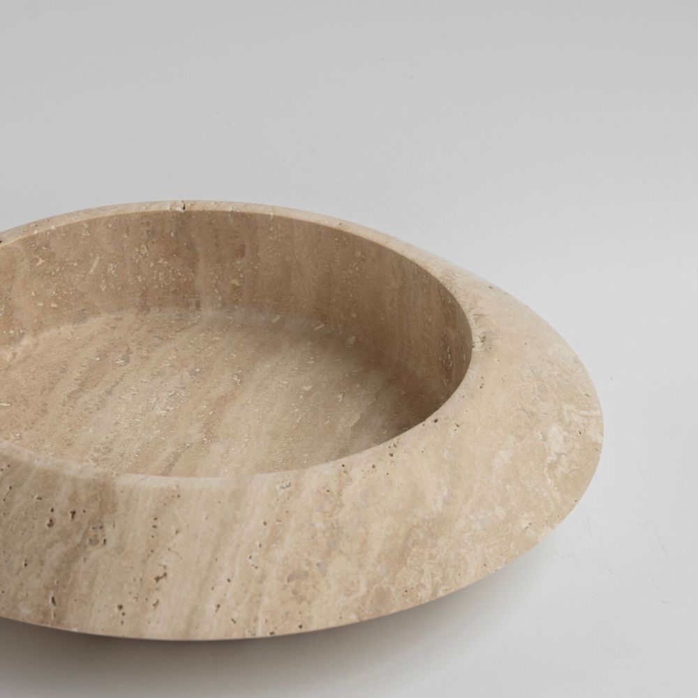 Platter and bowls - TRAVERTINE ECLIPSE XL - KIWANO CONCEPT