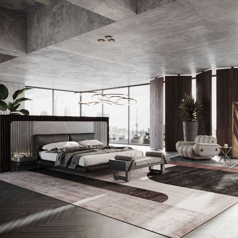 Lits - Lit Colorado fabriqué à la main au Portugal par Porus Studio - PORUS STUDIO