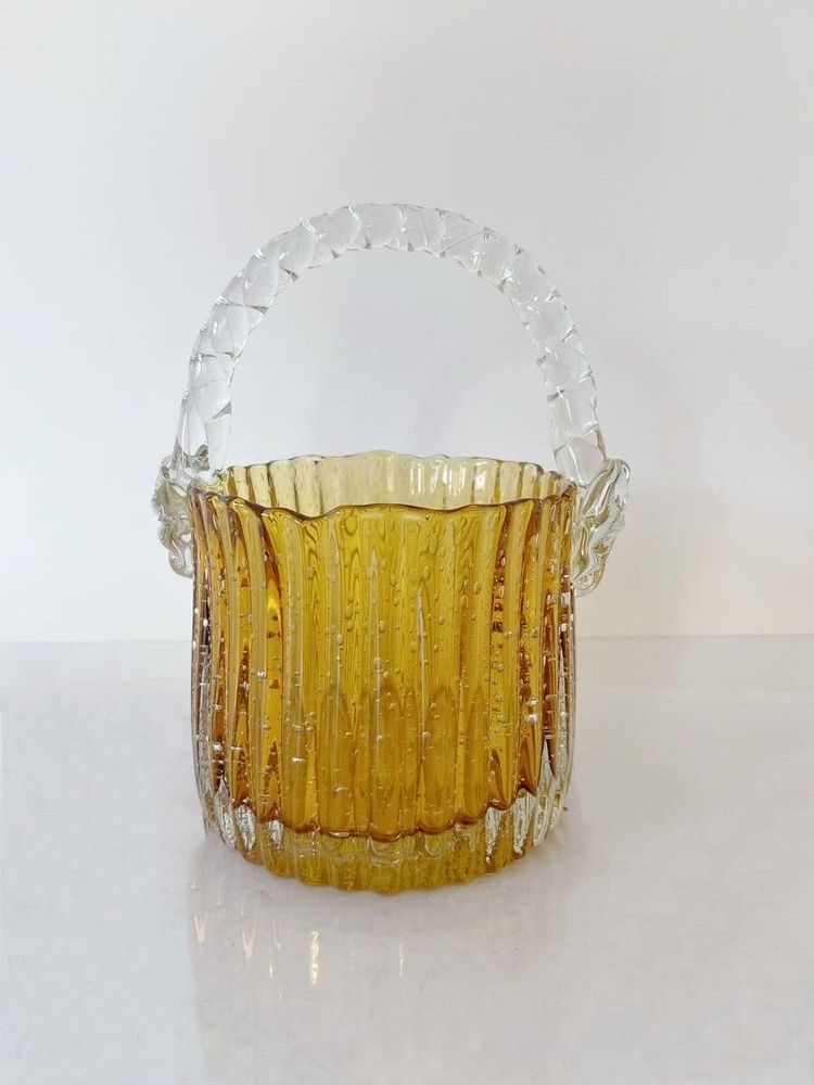 Verres - SEAU A GLACONS VERRE JAUNE 'VENEZIA' - FANCY