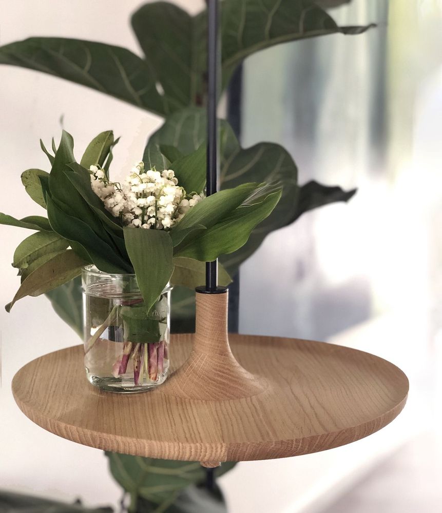 Design objects - TOUPY HANGING TABLE 38 CM - OAK - MADEMOISELLE JO.