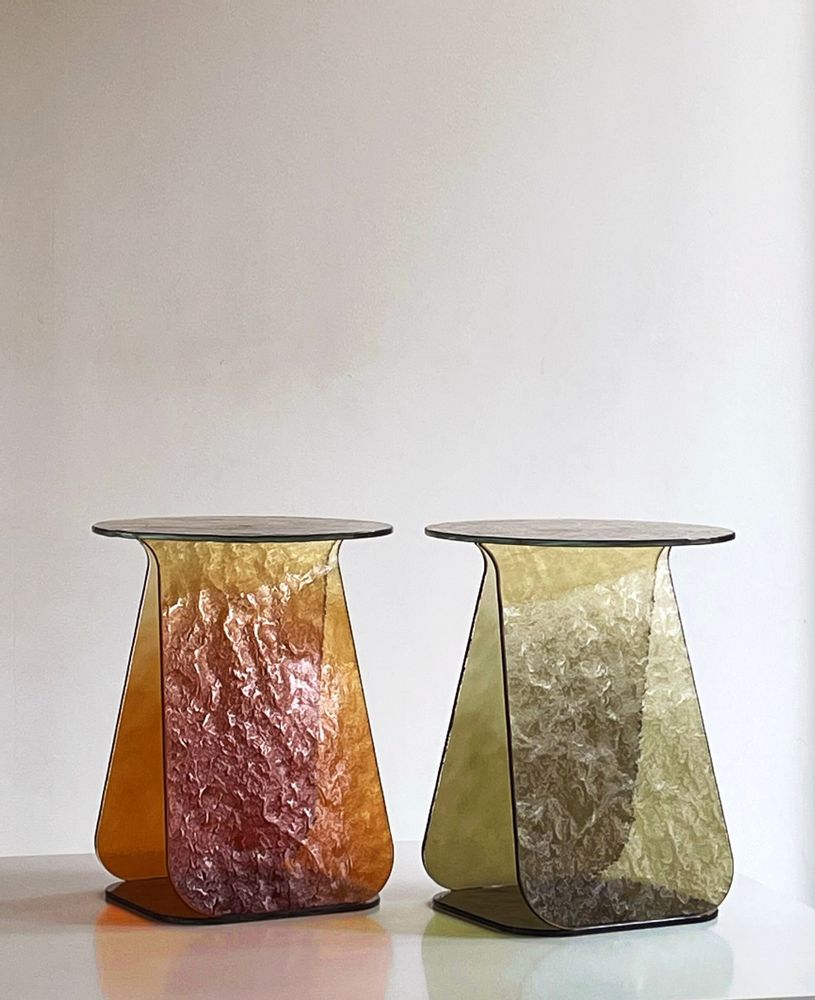 Decorative objects - Table YOUMY ronde verre - MADEMOISELLE JO