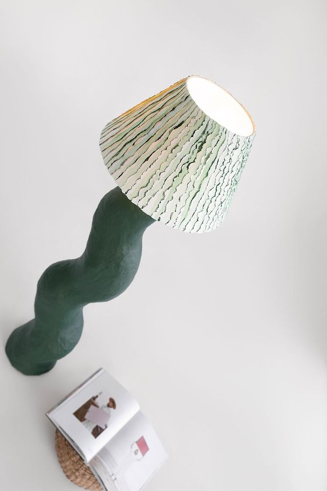 Lampadaires - Lampadaire Shadow Akva — Design d'éclairage sculptural organique - PLETOSTUDIO