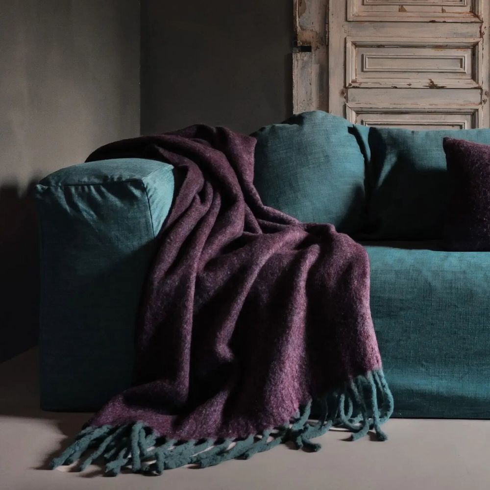 Throw blankets - Throw CRUMBLE 125x200cm - BED AND PHILOSOPHY